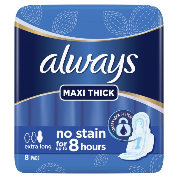 Always Maxi Thick Extra Long 8 Pads
