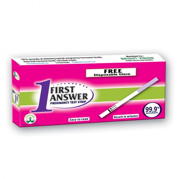 Bright Vision First Answer Pregnancy Test Strip Single