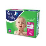 Fine Baby Diaper Green Size 5 (Maxi 10-22Kg) 26 Diapers