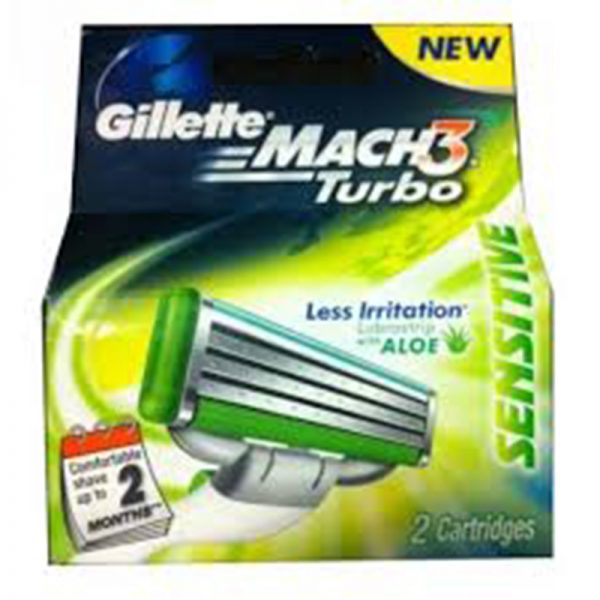 Gillette Mach 3 Sensitive Blades 2'S