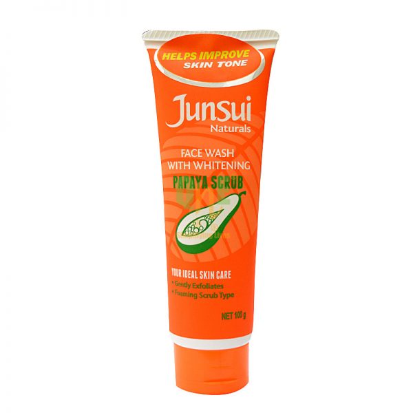 Junsui Naturals Face Wash Papaya Scrub 100gm