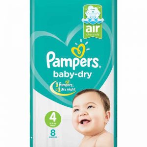 Pampers Baby-Dry Size 4 (9-18 KG) 8 Counts
