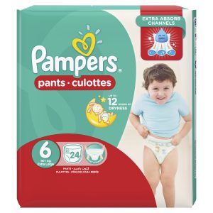 Pampers Pants Culottes Size 6 (16+ KG) Extra Large 24 Counts