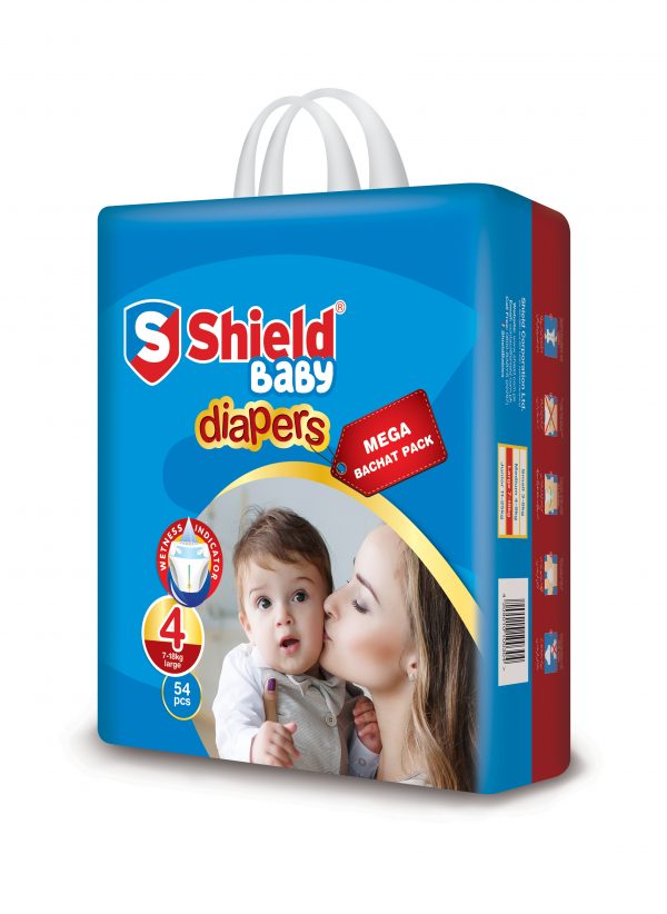 Shield Diaper Mega Bachat Large 54'S
