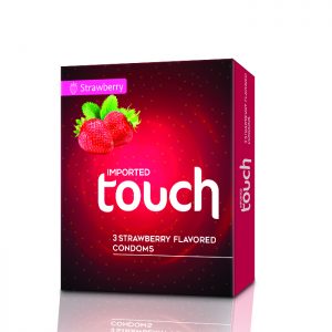 Touch Strawberry Condoms 3s
