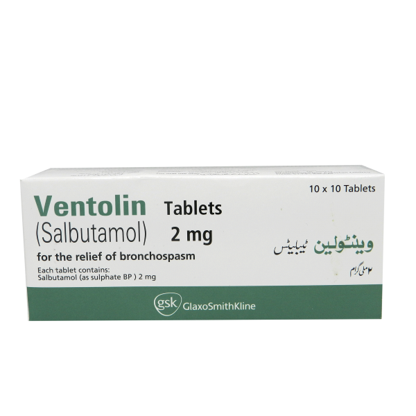 Ventoline 2mg Tab