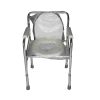 Commode Chair With Aluminium Foldable Body